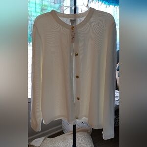 J.Crew New W Tags Women's Cardigan Sweater Perf Cond Soft Comfy Gold Buttons Sty